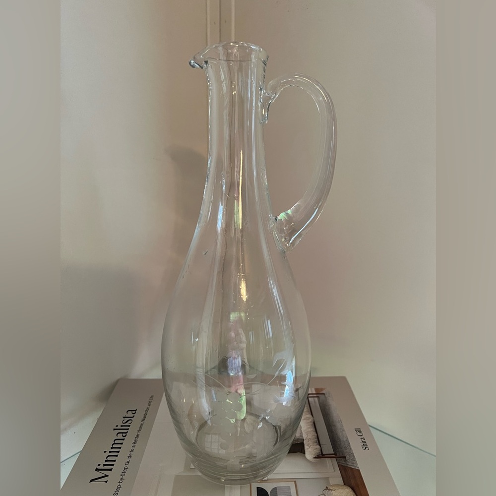 Vintage glass carafe